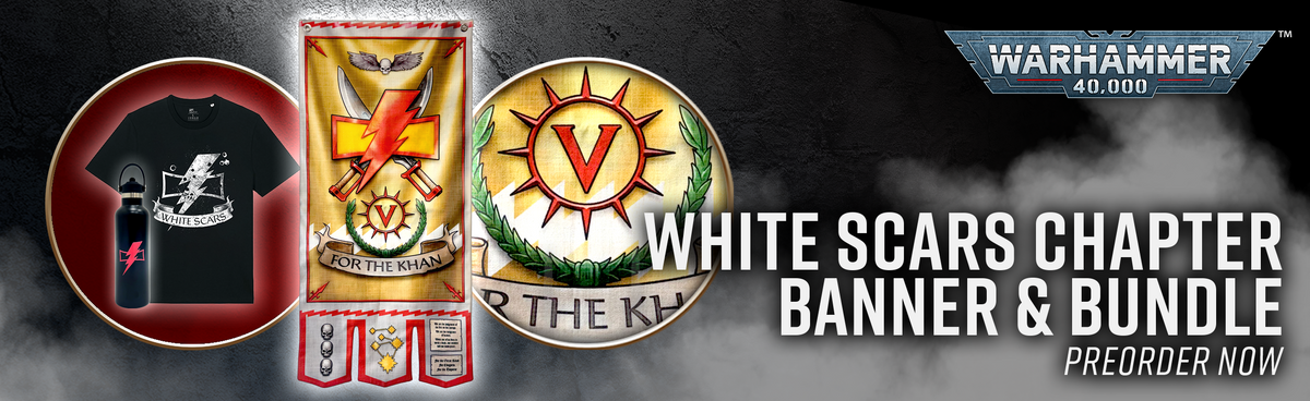 Warhammer 40,000: White Scars Chapter Banner