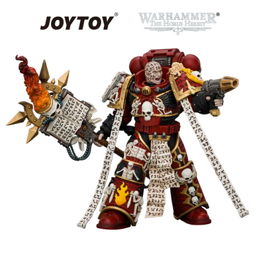 JOYTOY Warhammer The Horus Heresy - Word Bearers, Erebus, the Dark Apostle with Crux Malifica and Plasma Pistol (1/18 Scale) Preorder
