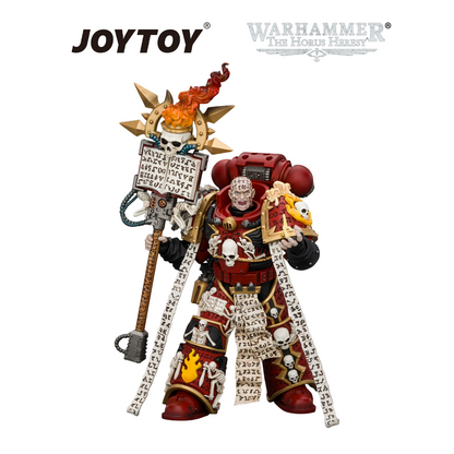 JOYTOY Warhammer The Horus Heresy - Word Bearers, Erebus, the Dark Apostle with Crux Malifica and Plasma Pistol (1/18 Scale) Preorder