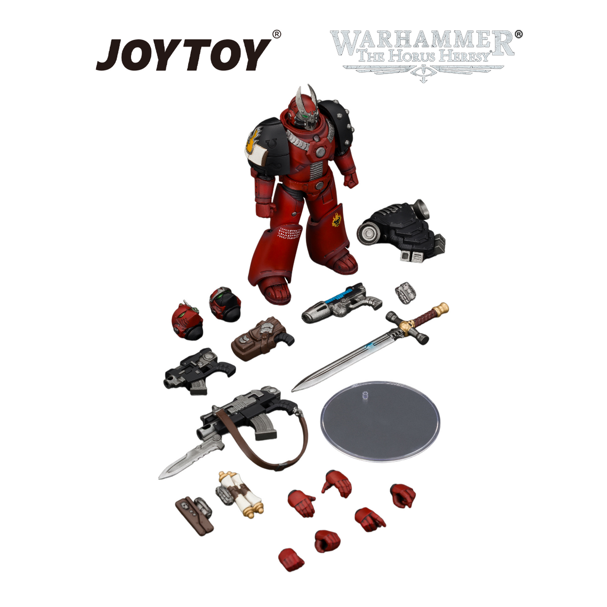 JOYTOY Warhammer The Horus Heresy - Word Bearers, MKVI Tactical Sergeant with Plasma Pistol and Power Sword (1/18 Scale) Preorder