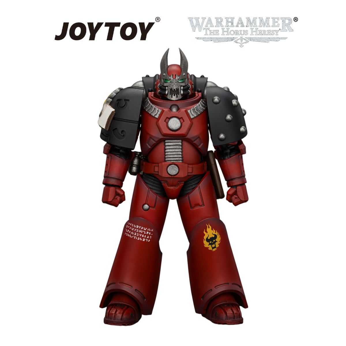 JOYTOY Warhammer The Horus Heresy - Word Bearers, MKVI Tactical Sergeant with Plasma Pistol and Power Sword (1/18 Scale) Preorder