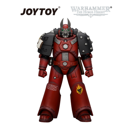 JOYTOY Warhammer The Horus Heresy - Word Bearers, MKVI Tactical Sergeant with Plasma Pistol and Power Sword (1/18 Scale) Preorder