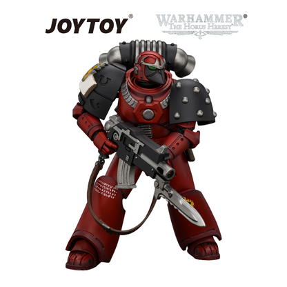 JOYTOY Warhammer The Horus Heresy - Word Bearers, MKVI Tactical Sergeant with Plasma Pistol and Power Sword (1/18 Scale) Preorder