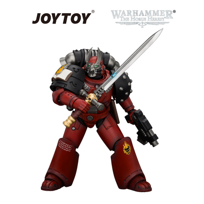 JOYTOY Warhammer The Horus Heresy - Word Bearers, MKVI Tactical Sergeant with Plasma Pistol and Power Sword (1/18 Scale) Preorder
