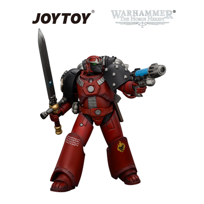 JOYTOY Warhammer The Horus Heresy - Word Bearers, MKVI Tactical Sergeant with Plasma Pistol and Power Sword (1/18 Scale) Preorder