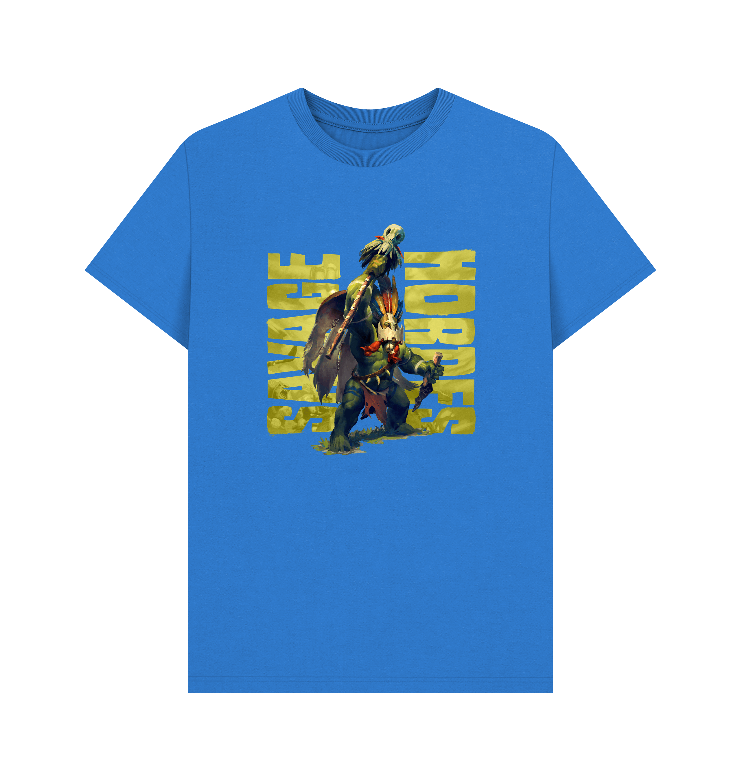 Bright Blue Orruk Warclans Bonesplitterz Wurrgog Prophet T Shirt