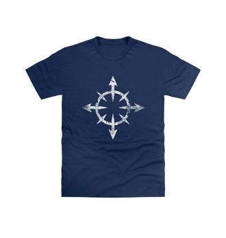 Navy Chaos Daemons Battleworn Insignia T Shirt