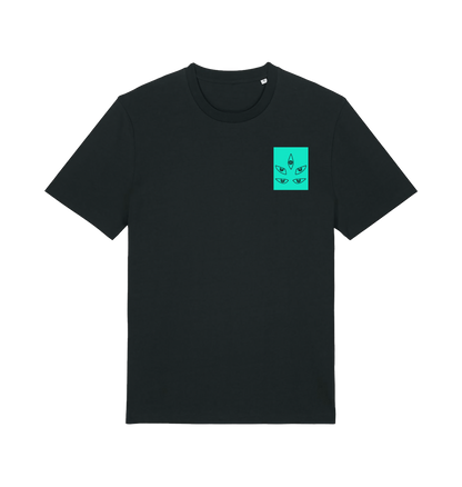 Black Printed T-shirt Front