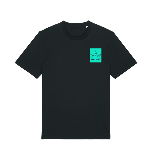 Black Printed T-shirt Front