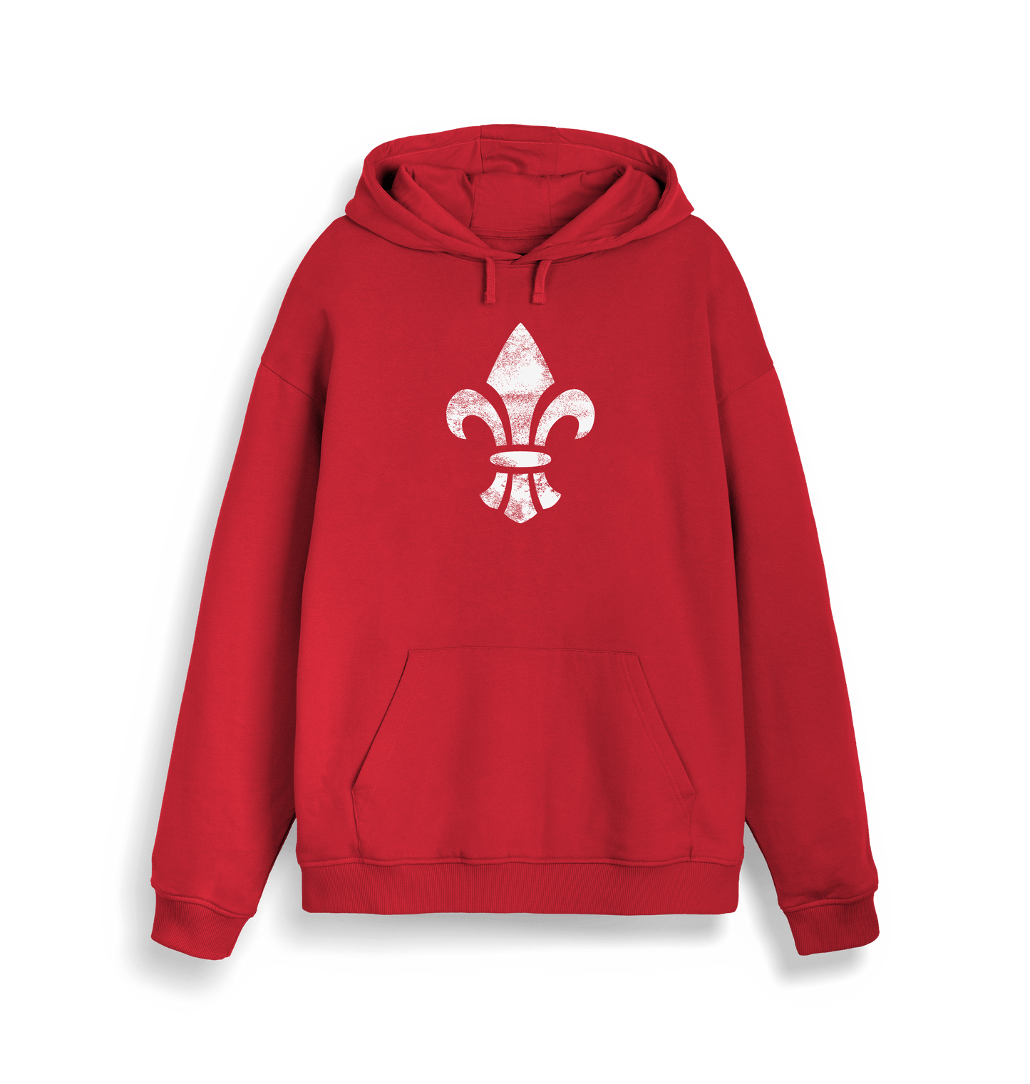 Red Printed Sweater Front