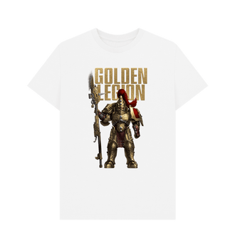 White Adeptus Custodes Golden Legion White T Shirt