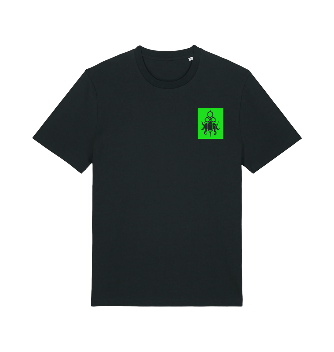 Black Printed T-shirt Front