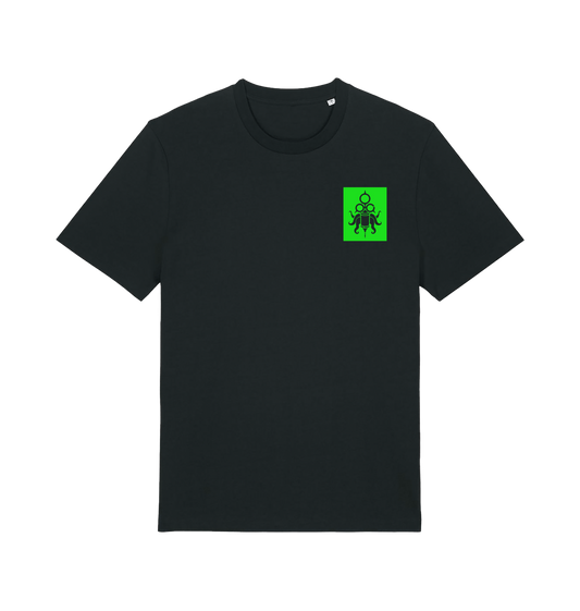 Black Printed T-shirt Front
