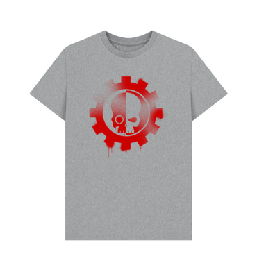 Athletic Grey Adeptus Mechanicus Graffiti Insignia T Shirt