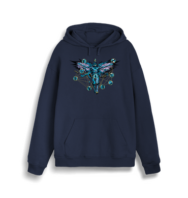 French Navy Printed Sweater Front