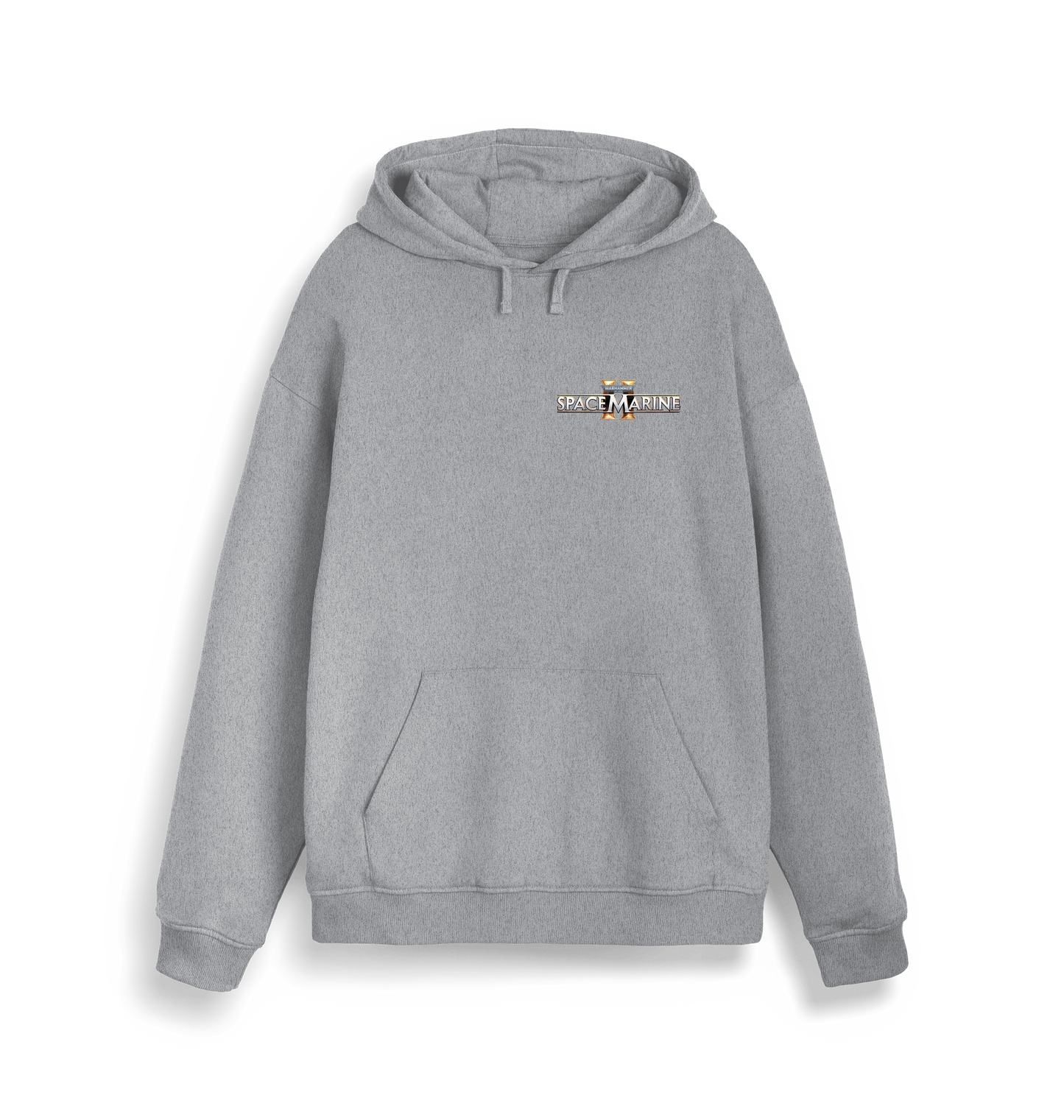 Heather Grey Printed Sweater Front