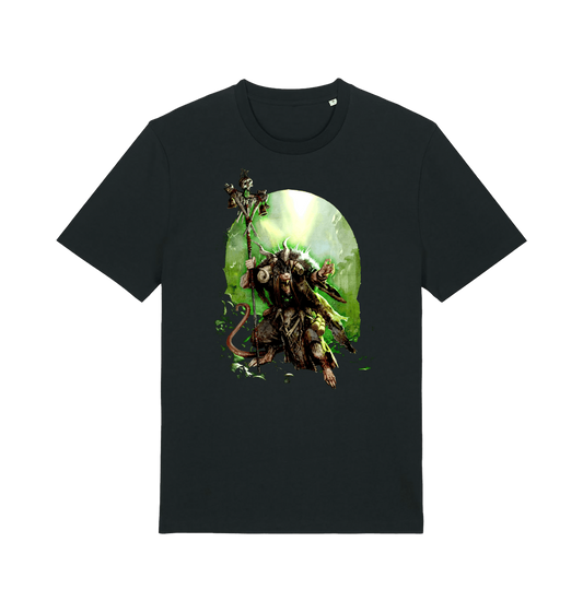 Black Printed T-shirt Front