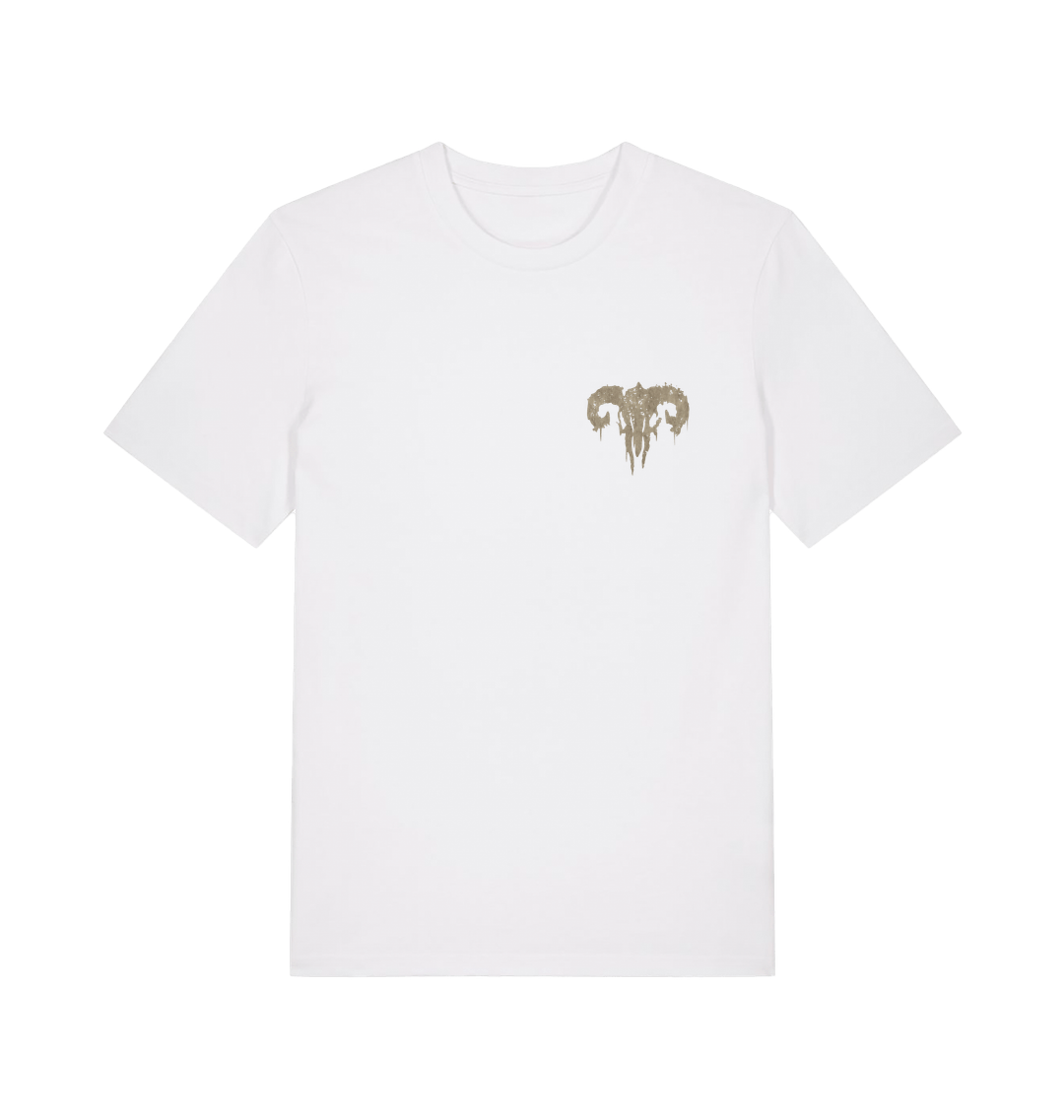 White Printed T-shirt Front
