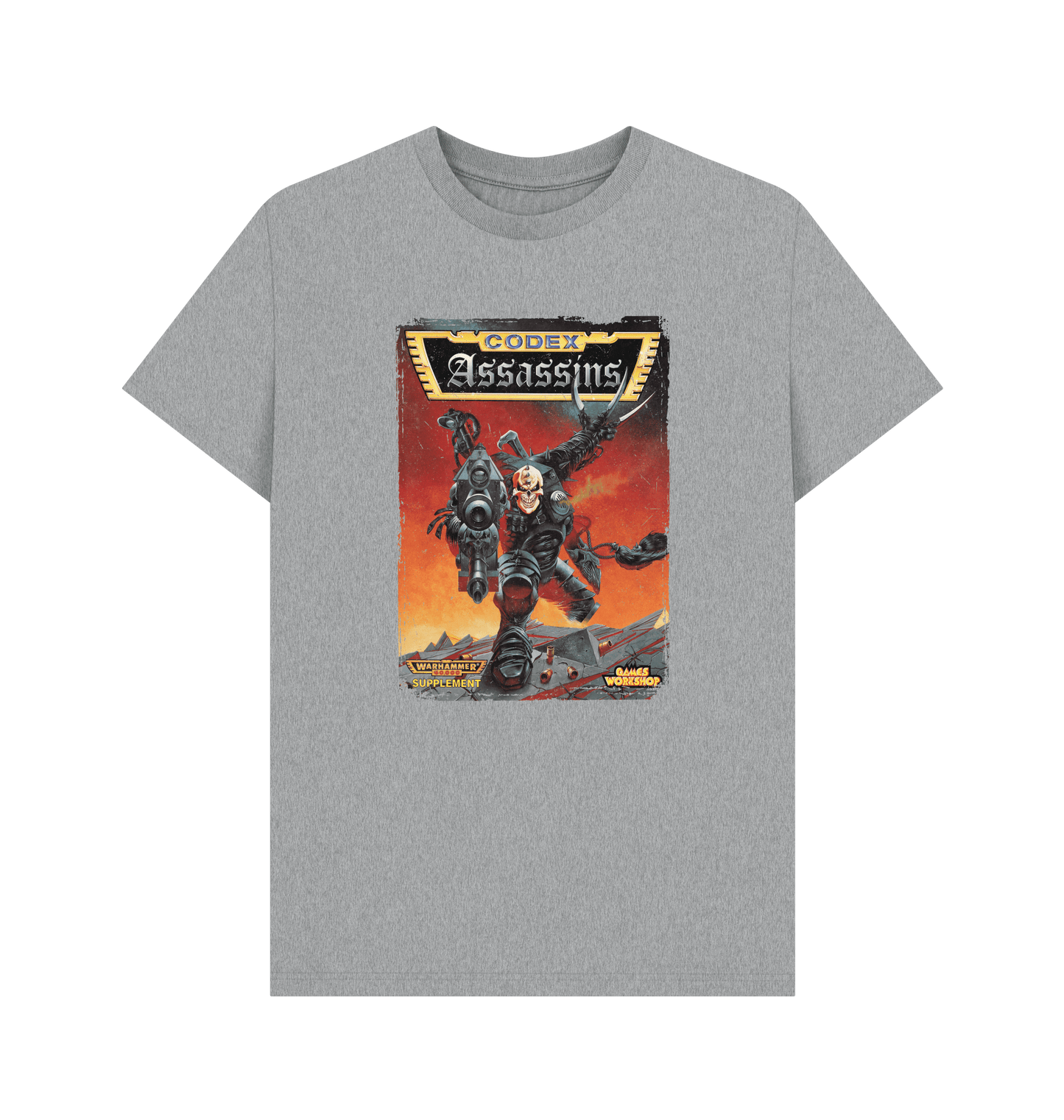Athletic Grey Warhammer 40,000 2nd Edition: Codex Assassins T Shirt