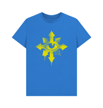 Bright Blue Black Legion Graffiti Insignia T Shirt