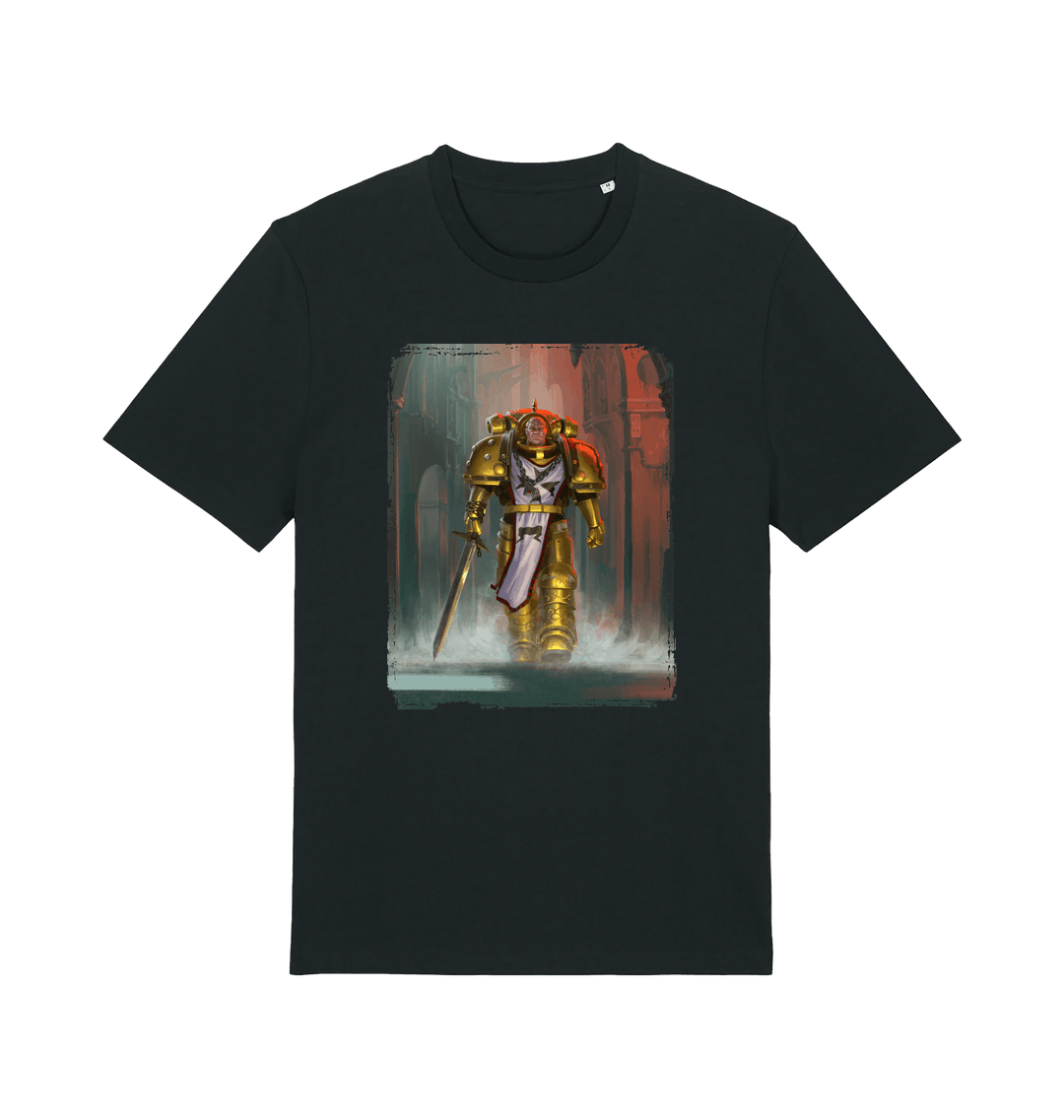 Black Printed T-shirt Front