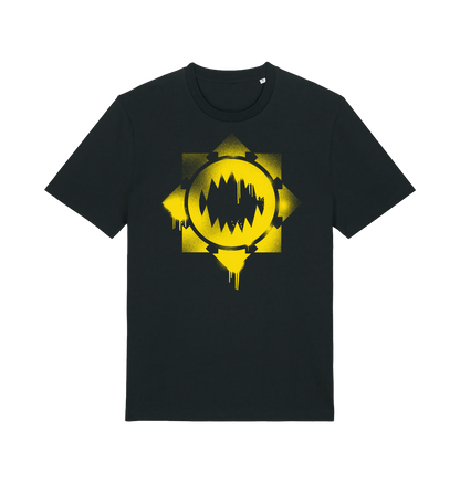 Black Printed T-shirt Front