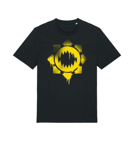 Black Printed T-shirt Front