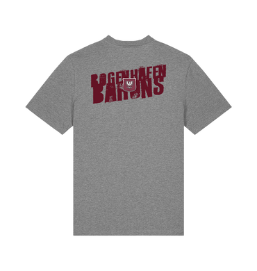 Mid Heather Grey Printed T-shirt Back