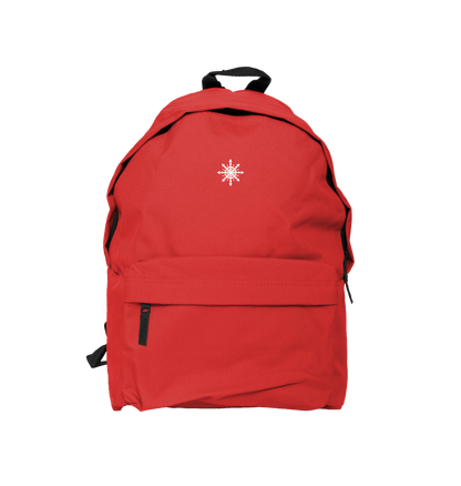 Bright Red Printed Bag Front