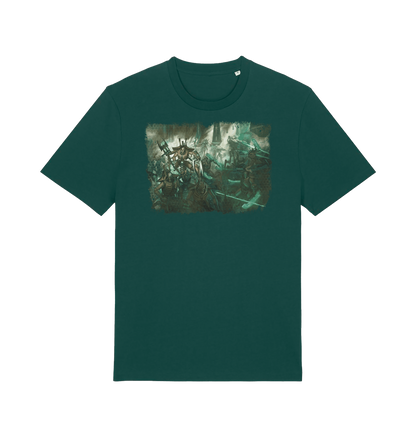 Glazed Green Printed T-shirt Front