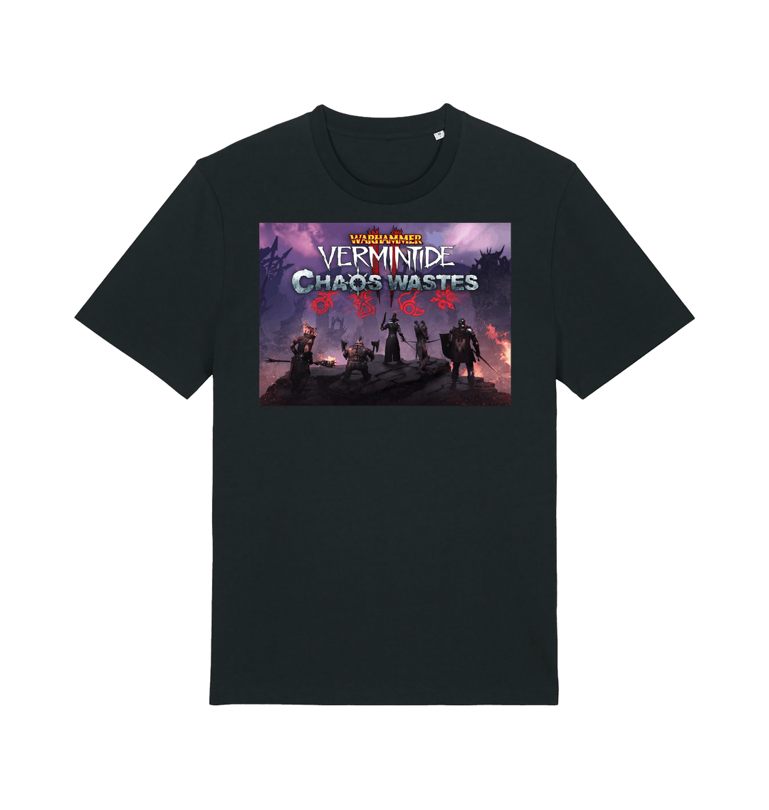 Black Printed T-shirt Front