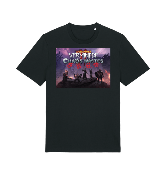 Black Printed T-shirt Front