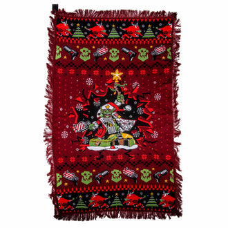 As Shown Warhammer 40,000: Red Gobbo Knitted Blanket