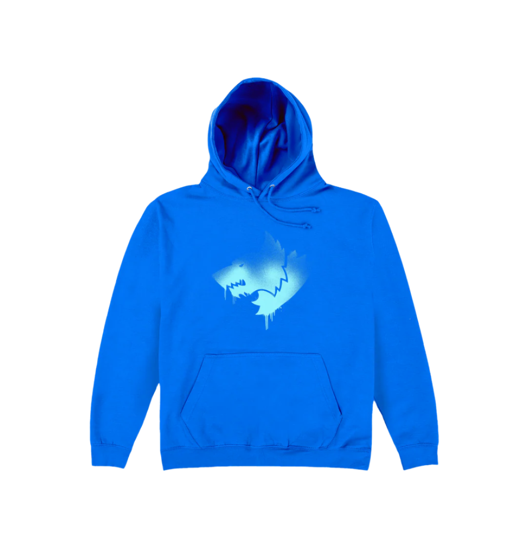 Royal Blue Printed Hoody