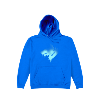 Royal Blue Printed Hoody