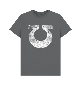 Slate Grey Ultramarines Battleworn Insignia T Shirt