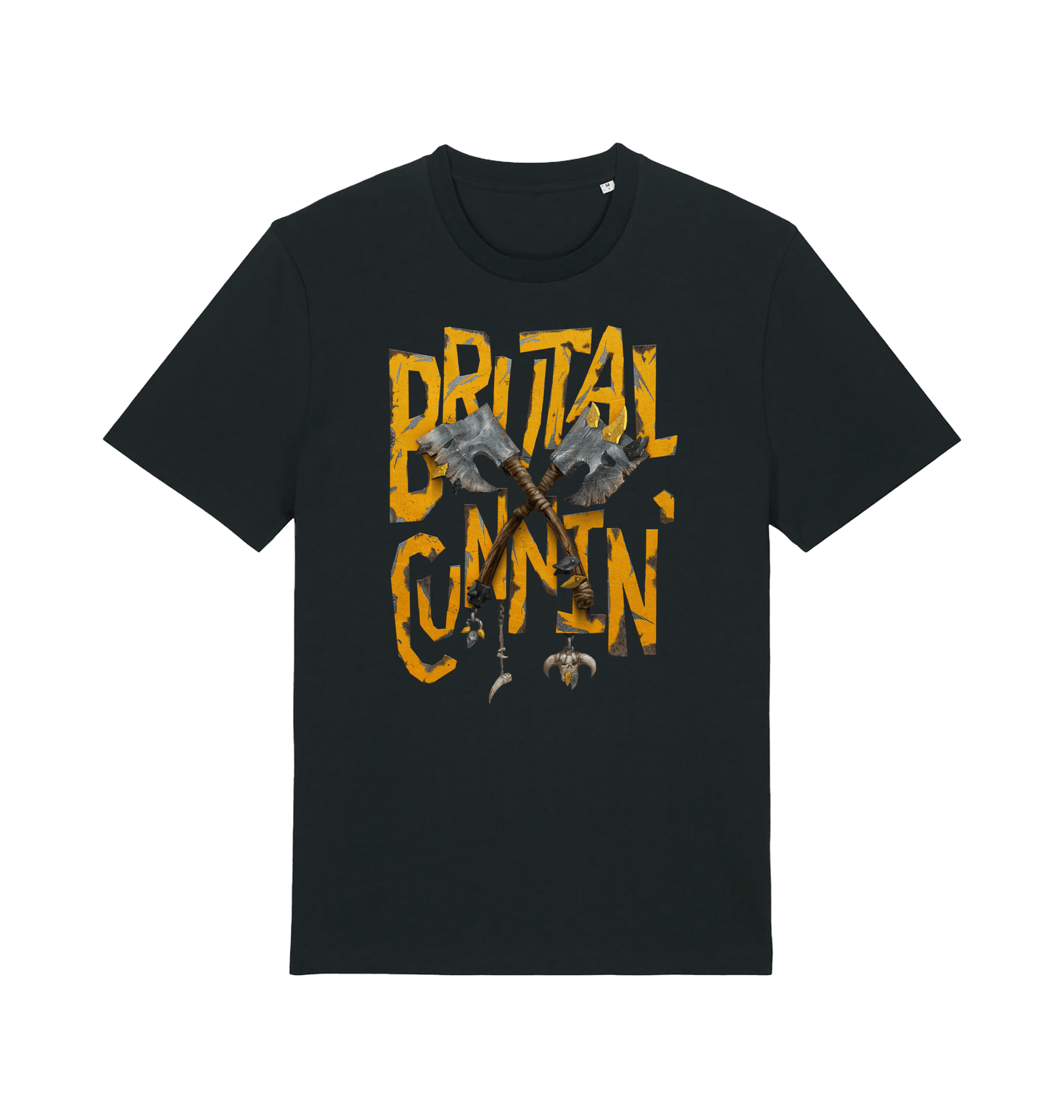 Black Printed T-shirt Front