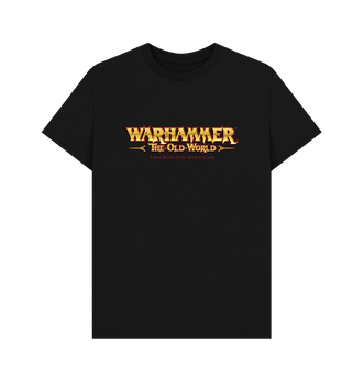 Black Premium Warhammer The Old World Logo T Shirt