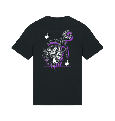 Black Printed T-shirt Back