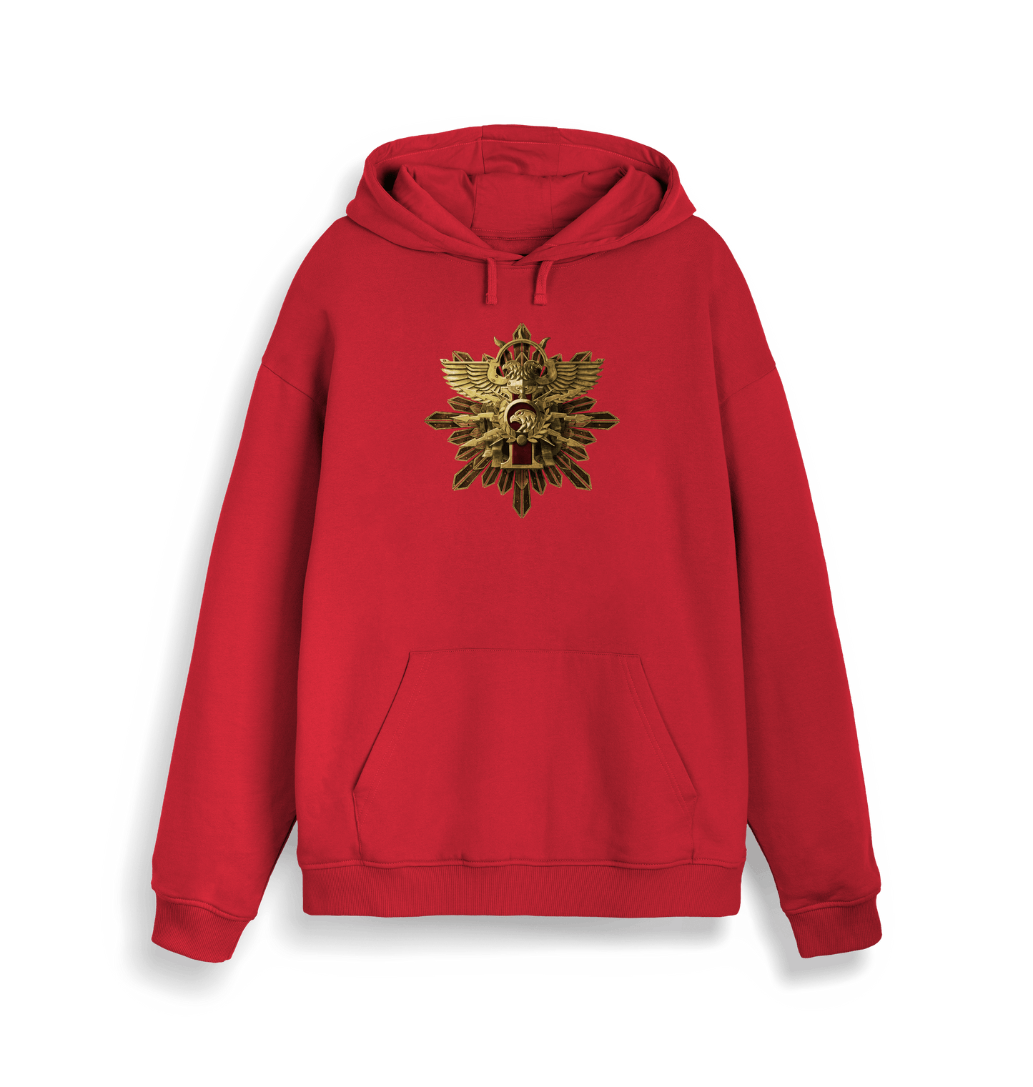 Red Printed Sweater Front