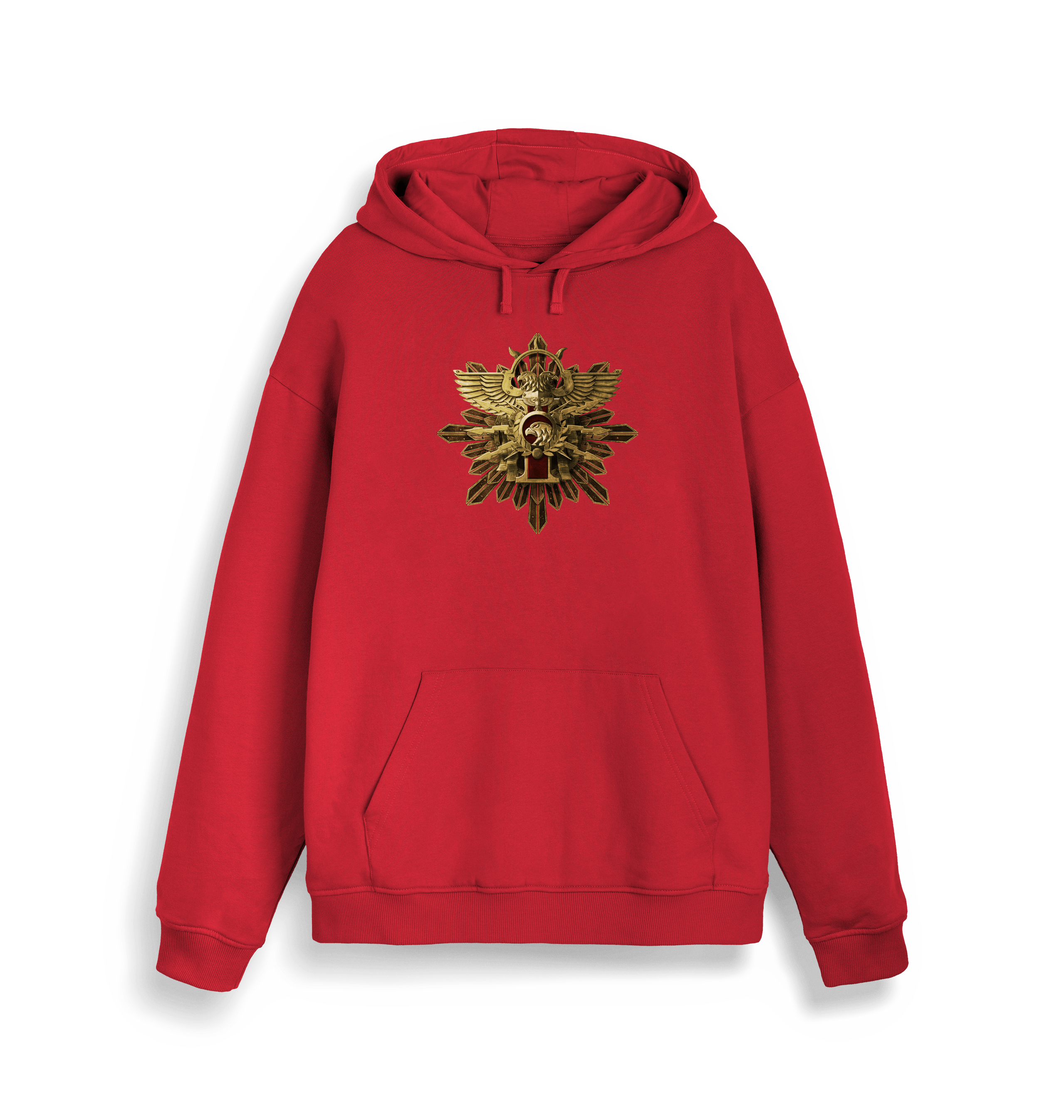 Red Printed Sweater Front