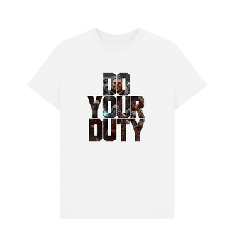 White Warhammer 40,000: Darktide Do Your Duty T Shirt