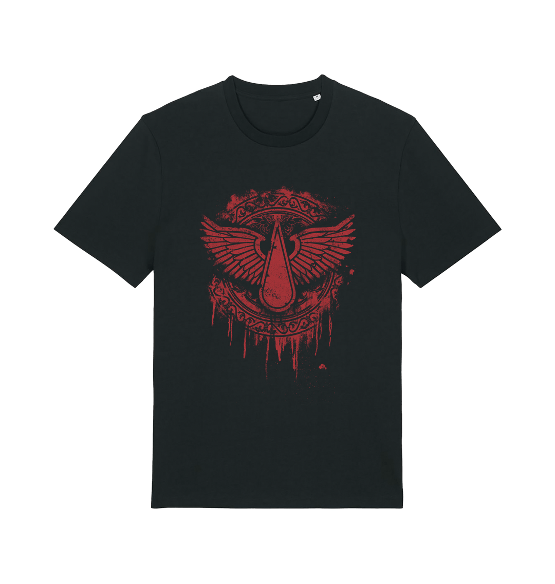 Black Printed T-shirt Front