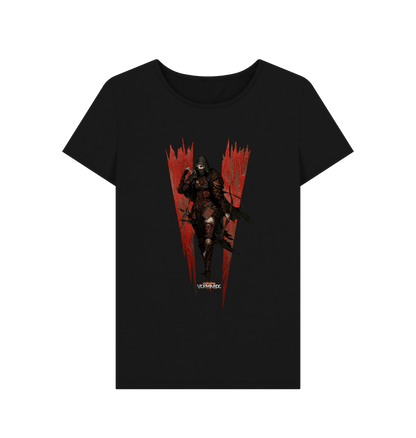 Black Vermintide II Kerillian Fitted T Shirt