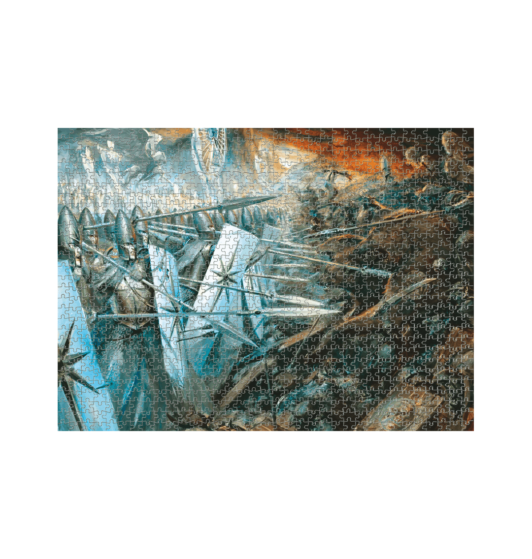 White 1000 Piece Jigsaw Puzzle