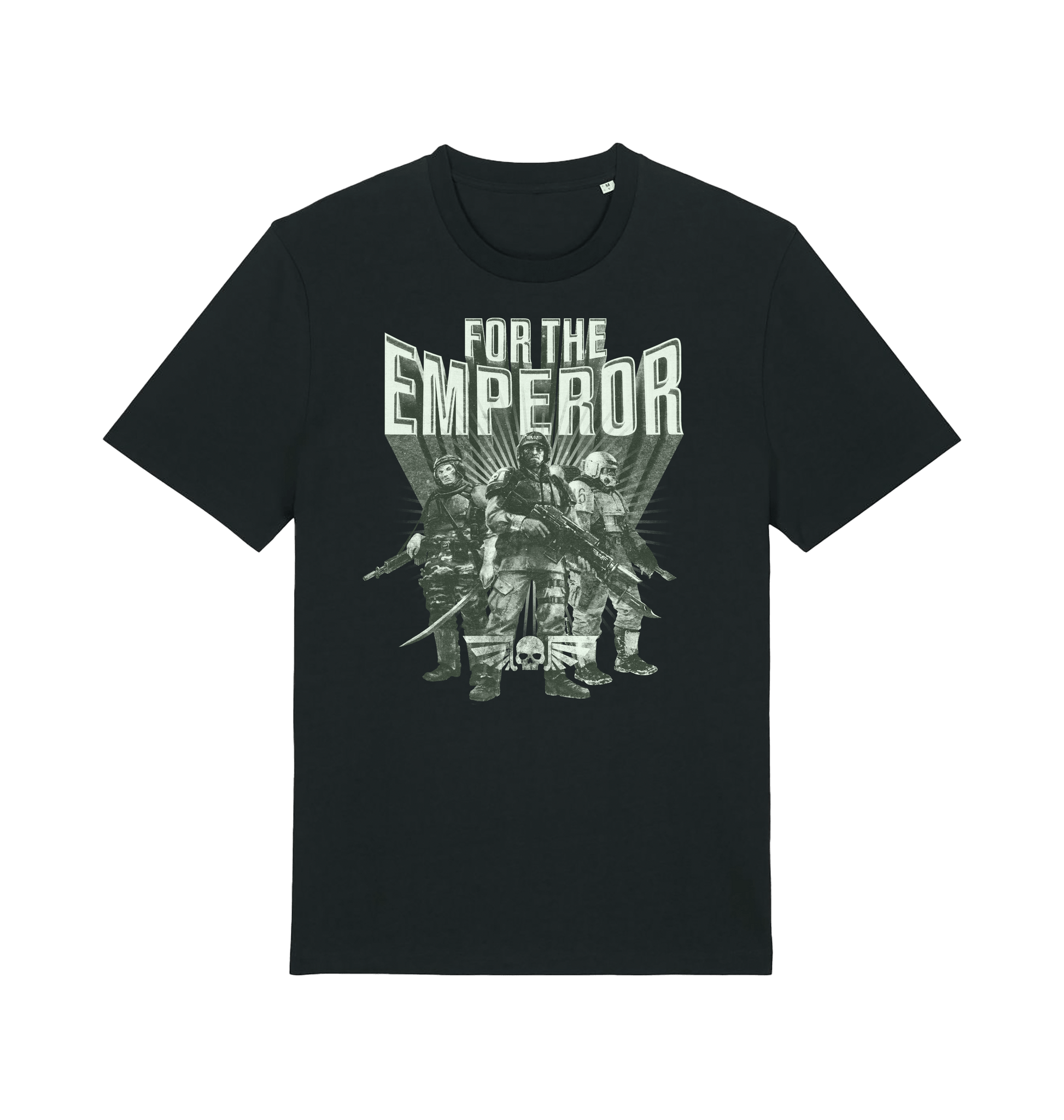 Black Printed T-shirt Front