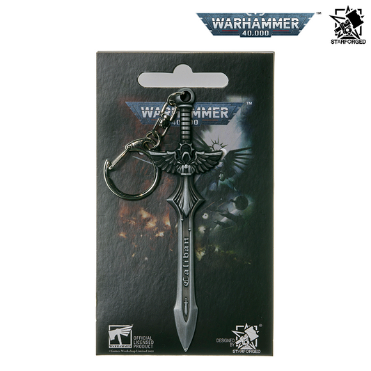 Starforged Warhammer 40,000 Dark Angels Sword of Caliban Keychain