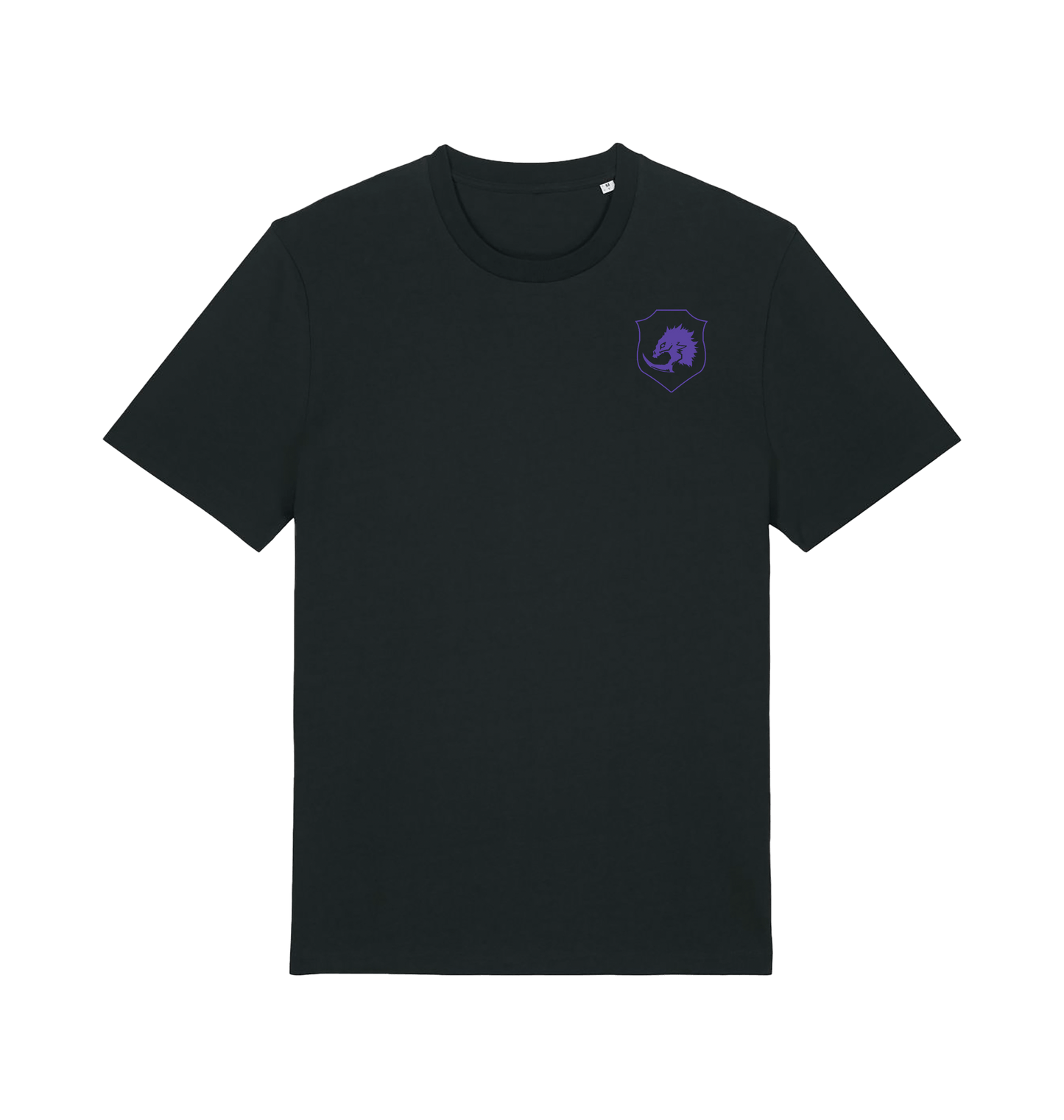 Black Printed T-shirt Front