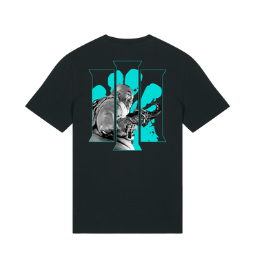 Black Printed T-shirt Back