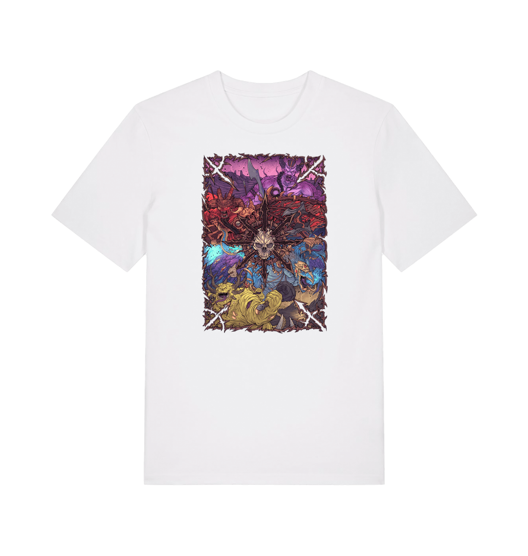 White Printed T-shirt Front